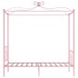 vidaXL Himmelbett-Gestell Rosa Metall 90 x 200 cm vidaXL Himmelbett-Gestell Rosa Metall 90 x 200 cm