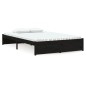vidaXL Massivholzbett Schwarz 120x200 cm vidaXL Massivholzbett Schwarz 120x200 cm