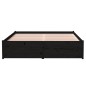 vidaXL Massivholzbett Schwarz 120x200 cm vidaXL Massivholzbett Schwarz 120x200 cm