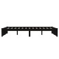 vidaXL Massivholzbett Schwarz 120x200 cm vidaXL Massivholzbett Schwarz 120x200 cm