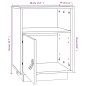 vidaXL Nachttische 2 Stk. 40x34x55 cm Massivholz Kiefer vidaXL Nachttische 2 Stk. 40x34x55 cm Massivholz Kiefer