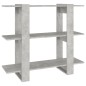 vidaXL Bücherregal/Raumteiler Betongrau 100x30x87 cm vidaXL Bücherregal/Raumteiler Betongrau 100x30x87 cm