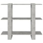 vidaXL Bücherregal/Raumteiler Betongrau 100x30x87 cm vidaXL Bücherregal/Raumteiler Betongrau 100x30x87 cm