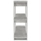 vidaXL Bücherregal/Raumteiler Betongrau 100x30x87 cm vidaXL Bücherregal/Raumteiler Betongrau 100x30x87 cm