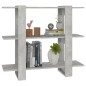 vidaXL Bücherregal/Raumteiler Betongrau 100x30x87 cm vidaXL Bücherregal/Raumteiler Betongrau 100x30x87 cm