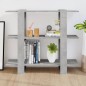 vidaXL Bücherregal/Raumteiler Betongrau 100x30x87 cm vidaXL Bücherregal/Raumteiler Betongrau 100x30x87 cm