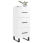 vidaXL Sideboard Hochglanz-Weiß 34,5x34x90 cm Holzwerkstoff vidaXL Sideboard Hochglanz-Weiß 34,5x34x90 cm Holzwerkstoff