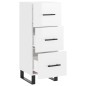 vidaXL Sideboard Hochglanz-Weiß 34,5x34x90 cm Holzwerkstoff vidaXL Sideboard Hochglanz-Weiß 34,5x34x90 cm Holzwerkstoff