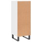 vidaXL Sideboard Hochglanz-Weiß 34,5x34x90 cm Holzwerkstoff vidaXL Sideboard Hochglanz-Weiß 34,5x34x90 cm Holzwerkstoff