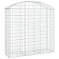 vidaXL Gabione mit Hochbogen 150x50x140/160 cm Verzinktes Eisen vidaXL Gabione mit Hochbogen 150x50x140/160 cm Verzinktes Eisen