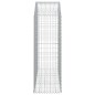 vidaXL Gabione mit Hochbogen 150x50x140/160 cm Verzinktes Eisen vidaXL Gabione mit Hochbogen 150x50x140/160 cm Verzinktes Eisen