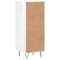vidaXL Sideboard Hochglanz-Weiß 34,5x34x90 cm Holzwerkstoff vidaXL Sideboard Hochglanz-Weiß 34,5x34x90 cm Holzwerkstoff