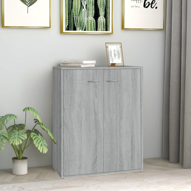 vidaXL Sideboard Grau Sonoma 60x30x75 cm Holzwerkstoff vidaXL Sideboard Grau Sonoma 60x30x75 cm Holzwerkstoff