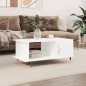 vidaXL Couchtisch Hochglanz-Weiß 90x50x40 cm Holzwerkstoff vidaXL Couchtisch Hochglanz-Weiß 90x50x40 cm Holzwerkstoff
