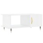 vidaXL Couchtisch Hochglanz-Weiß 90x50x40 cm Holzwerkstoff vidaXL Couchtisch Hochglanz-Weiß 90x50x40 cm Holzwerkstoff