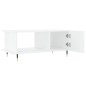 vidaXL Couchtisch Hochglanz-Weiß 90x50x40 cm Holzwerkstoff vidaXL Couchtisch Hochglanz-Weiß 90x50x40 cm Holzwerkstoff