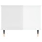 vidaXL Couchtisch Hochglanz-Weiß 90x50x40 cm Holzwerkstoff vidaXL Couchtisch Hochglanz-Weiß 90x50x40 cm Holzwerkstoff