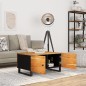 vidaXL Couchtisch 80x50x40 cm Massivholz Akazie & Holzwerkstoff vidaXL Couchtisch 80x50x40 cm Massivholz Akazie & Holzwerkstoff