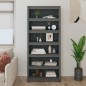 vidaXL Bücherregal Grau 80x35x183 cm Massivholz Kiefer vidaXL Bücherregal Grau 80x35x183 cm Massivholz Kiefer