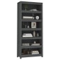 vidaXL Bücherregal Grau 80x35x183 cm Massivholz Kiefer vidaXL Bücherregal Grau 80x35x183 cm Massivholz Kiefer