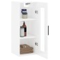 vidaXL Wandschrank Hochglanz-Weiß 34,5x34x90 cm vidaXL Wandschrank Hochglanz-Weiß 34,5x34x90 cm