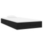 vidaXL Massivholzbett Schwarz 90x200 cm
