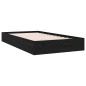 vidaXL Massivholzbett Schwarz 90x200 cm