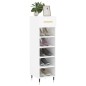 vidaXL Schuhschrank Hochglanz-Weiß 30x35x105 cm Holzwerkstoff vidaXL Schuhschrank Hochglanz-Weiß 30x35x105 cm Holzwerkstoff