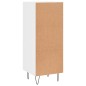 vidaXL Sideboard Hochglanz-Weiß 34,5x34x90 cm Holzwerkstoff vidaXL Sideboard Hochglanz-Weiß 34,5x34x90 cm Holzwerkstoff
