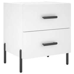vidaXL Nachttisch Weiß 40x35x47,5 cm Holzwerkstoff