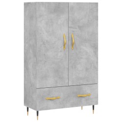 vidaXL Highboard Betongrau 69,5x31x115 cm Holzwerkstoff