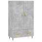 vidaXL Highboard Betongrau 69,5x31x115 cm Holzwerkstoff vidaXL Highboard Betongrau 69,5x31x115 cm Holzwerkstoff