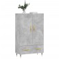 vidaXL Highboard Betongrau 69,5x31x115 cm Holzwerkstoff vidaXL Highboard Betongrau 69,5x31x115 cm Holzwerkstoff
