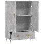vidaXL Highboard Betongrau 69,5x31x115 cm Holzwerkstoff vidaXL Highboard Betongrau 69,5x31x115 cm Holzwerkstoff