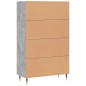 vidaXL Highboard Betongrau 69,5x31x115 cm Holzwerkstoff vidaXL Highboard Betongrau 69,5x31x115 cm Holzwerkstoff