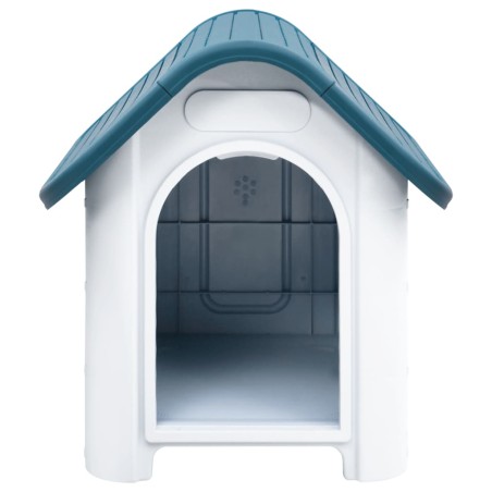 vidaXL Hundehütte Blau 59x75x66 cm Polypropylen