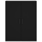 vidaXL Highboard Schwarz 69,5x34x180 cm Holzwerkstoff vidaXL Highboard Schwarz 69,5x34x180 cm Holzwerkstoff