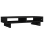vidaXL Monitorständer Schwarz 60x27x14 cm Massivholz Kiefer vidaXL Monitorständer Schwarz 60x27x14 cm Massivholz Kiefer