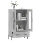 vidaXL Highboard Betongrau 69,5x31x115 cm Holzwerkstoff vidaXL Highboard Betongrau 69,5x31x115 cm Holzwerkstoff