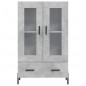 vidaXL Highboard Betongrau 69,5x31x115 cm Holzwerkstoff vidaXL Highboard Betongrau 69,5x31x115 cm Holzwerkstoff