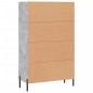 vidaXL Highboard Betongrau 69,5x31x115 cm Holzwerkstoff vidaXL Highboard Betongrau 69,5x31x115 cm Holzwerkstoff