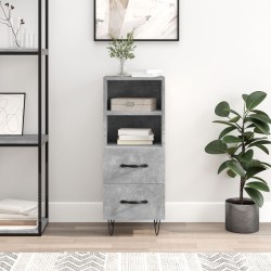 vidaXL Sideboard Betongrau 34,5x34x90 cm Holzwerkstoff