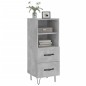 vidaXL Sideboard Betongrau 34,5x34x90 cm Holzwerkstoff vidaXL Sideboard Betongrau 34,5x34x90 cm Holzwerkstoff