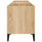 vidaXL Plattenschrank Sonoma-Eiche 121x38x48 cm Holzwerkstoff