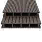 WPC Hohlkammer Terrassendielen + Zubehör 30m² 2,2m Dunkelbraun WPC Hohlkammer Terrassendielen + Zubehör 30m² 2,2m Dunkelbraun