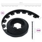 vidaXL Flexible Rasenkante mit 30 Nägeln 10 m 5 cm vidaXL Flexible Rasenkante mit 30 Nägeln 10 m 5 cm