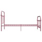 vidaXL Bettgestell Rosa Metall 100 × 200 cm vidaXL Bettgestell Rosa Metall 100 × 200 cm