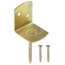 vidaXL Flechtzaunhalter 48 Stk. L-Form Verzinktes Metall