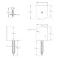vidaXL Flechtzaunhalter 48 Stk. L-Form Verzinktes Metall vidaXL Flechtzaunhalter 48 Stk. L-Form Verzinktes Metall