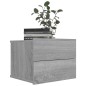 vidaXL Nachttisch Grau Sonoma 40x30x30 cm Holzwerkstoff vidaXL Nachttisch Grau Sonoma 40x30x30 cm Holzwerkstoff